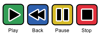 The play controls of the Easy YouTube player