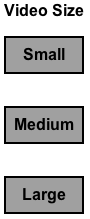 The size controls of the Easy YouTube Player